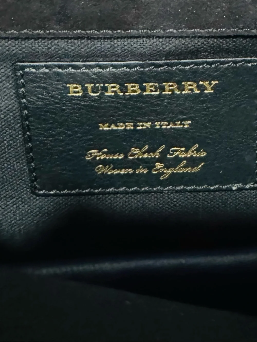 Burberry House Check Canvas Blue Leather Macken
Crossbody Bag - Picture 3 of 13